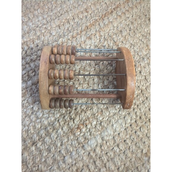 Vintage Abacus 1940s Holgate Wood Rocking Horse Toy Educational Collectible - Picture 1 of 5